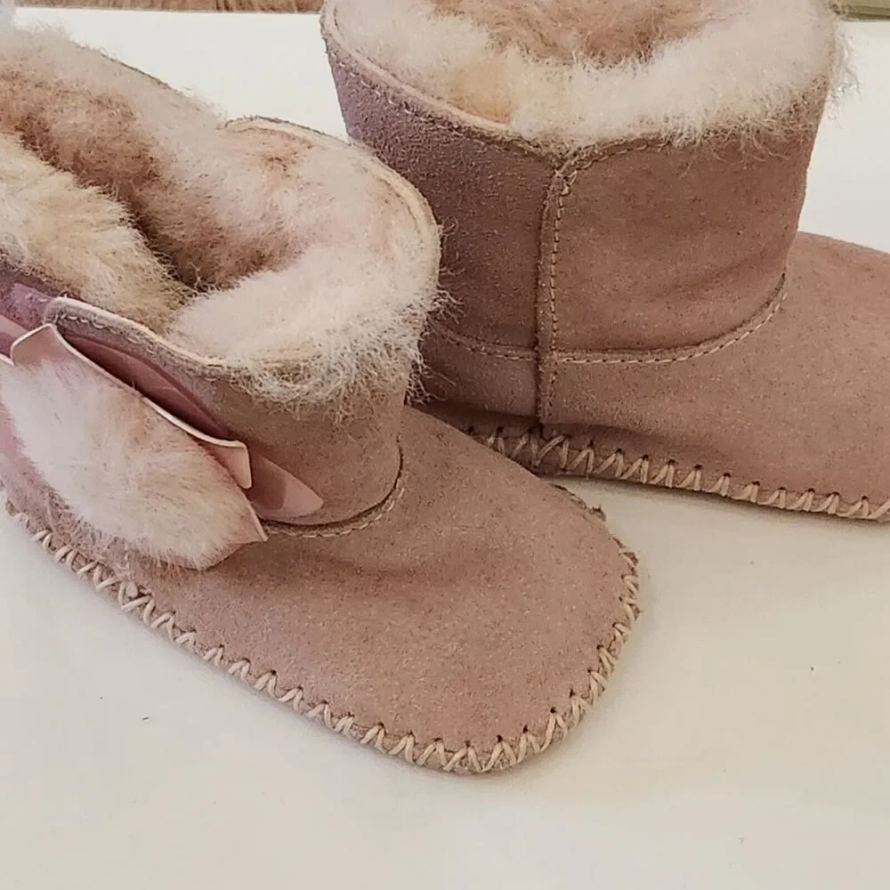 Ugg Kid’s‎ Mini Bailey II Cactus Flower Seashell Pink Boots Size 0-1